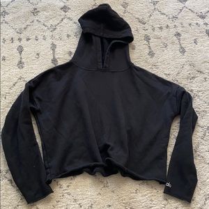 alo cropped hoodie